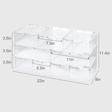 Load image into Gallery viewer, REPTI ZOO 9 Gallon 22″*8″*11″ Acrylic Compart Reptile Breeding Terrarium ACR42DG - REPTI ZOO