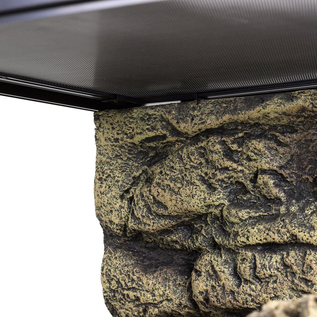 REPTI ZOO 34 Gallon 24" x 18" x 18" Front Opening Reptile Terrarium With Screen Ventilation (Backgrounds not Include) RK0107B - REPTI ZOO