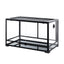 REPTI ZOO 35 Gallon 30*18*18'' Reptile Habitat With Front Double Glass Safe Doors And Preset Feeding Tool Holes RK301818G - REPTI ZOO