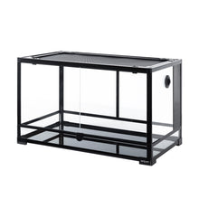 Load image into Gallery viewer, REPTI ZOO 35 Gallon 30*18*18'' Reptile Habitat With Front Double Glass Safe Doors And Preset Feeding Tool Holes RK301818G - REPTI ZOO