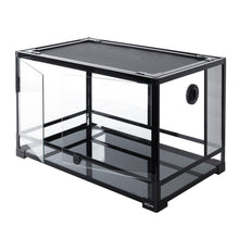 Load image into Gallery viewer, REPTI ZOO 35 Gallon 30*18*18'' Reptile Habitat With Front Double Glass Safe Doors And Preset Feeding Tool Holes RK301818G - REPTI ZOO