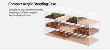 Load image into Gallery viewer, REPTI ZOO 9 Gallon 22″*8″*11″ Acrylic Compart Reptile Breeding Terrarium ACR42DG - REPTI ZOO