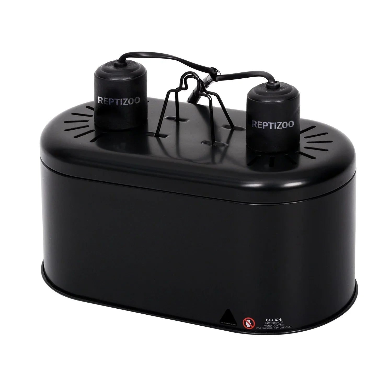 Black reptile terrarium humidifier with dual hose outlets, suitable for reptile enclosures Main image