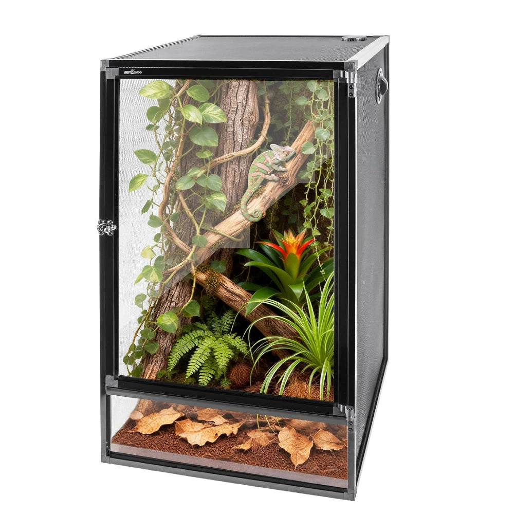 REPTI ZOO 2026 New Arrival Vertical Reptile Terrarium Foldable Screen Cage Main image