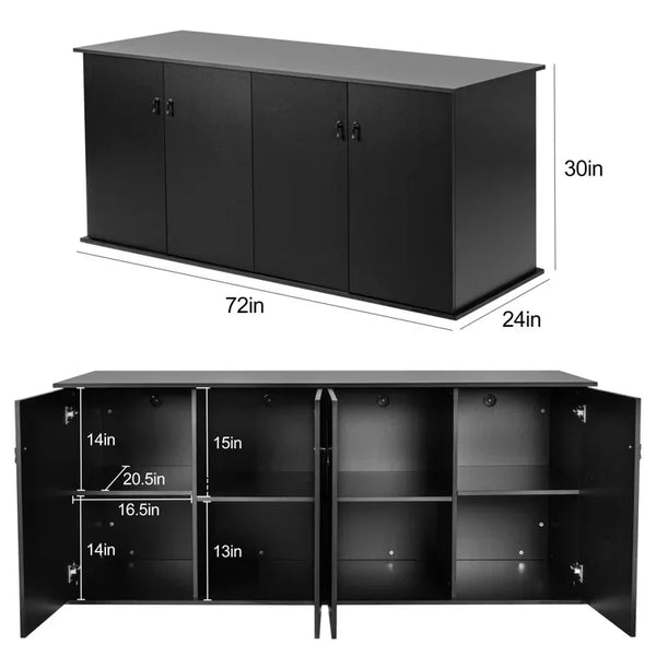 Reptizoo stand 180 Gallons 72'' x 24'' x 30'' for Reptile Terrarium - REPTI ZOO