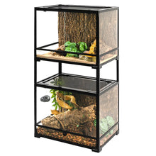 Load image into Gallery viewer, REPTI ZOO 36&#39;&#39; x 17.7&#39;&#39; x 43.4&#39;&#39; Stackable Reptile Tank (2 tanks stacked)