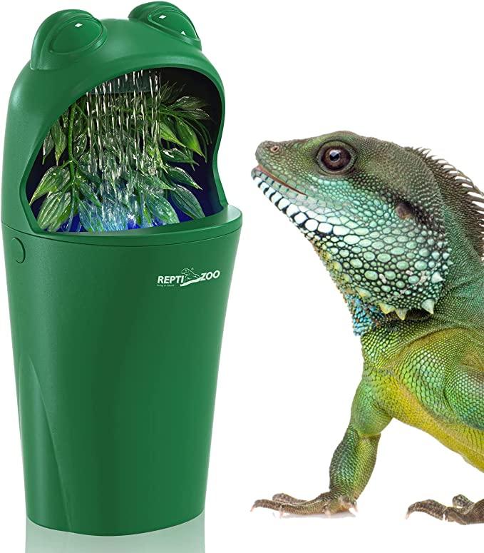 REPTIZOO Reptile Water Dispenser Automatic Chameleon Drinking Fountain with Indicator Light, Reptile Terrarium Decor Water Dripper for Reptiles, Chameleon, Lizard, Gecko Amphibians DF08 - REPTI ZOO
