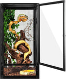 REPTI ZOO 120 Gallon Large 24x24x48 inch Foldable Reptile Open Fresh Air Aluminum Screen Chameleon Breeding Cages