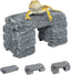 Bearded dragon on stacked resin rock hideout, reptile basking platform for terrarium