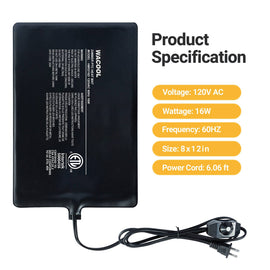 WACOOL Reptile Heat Pad Fast Heating Pad