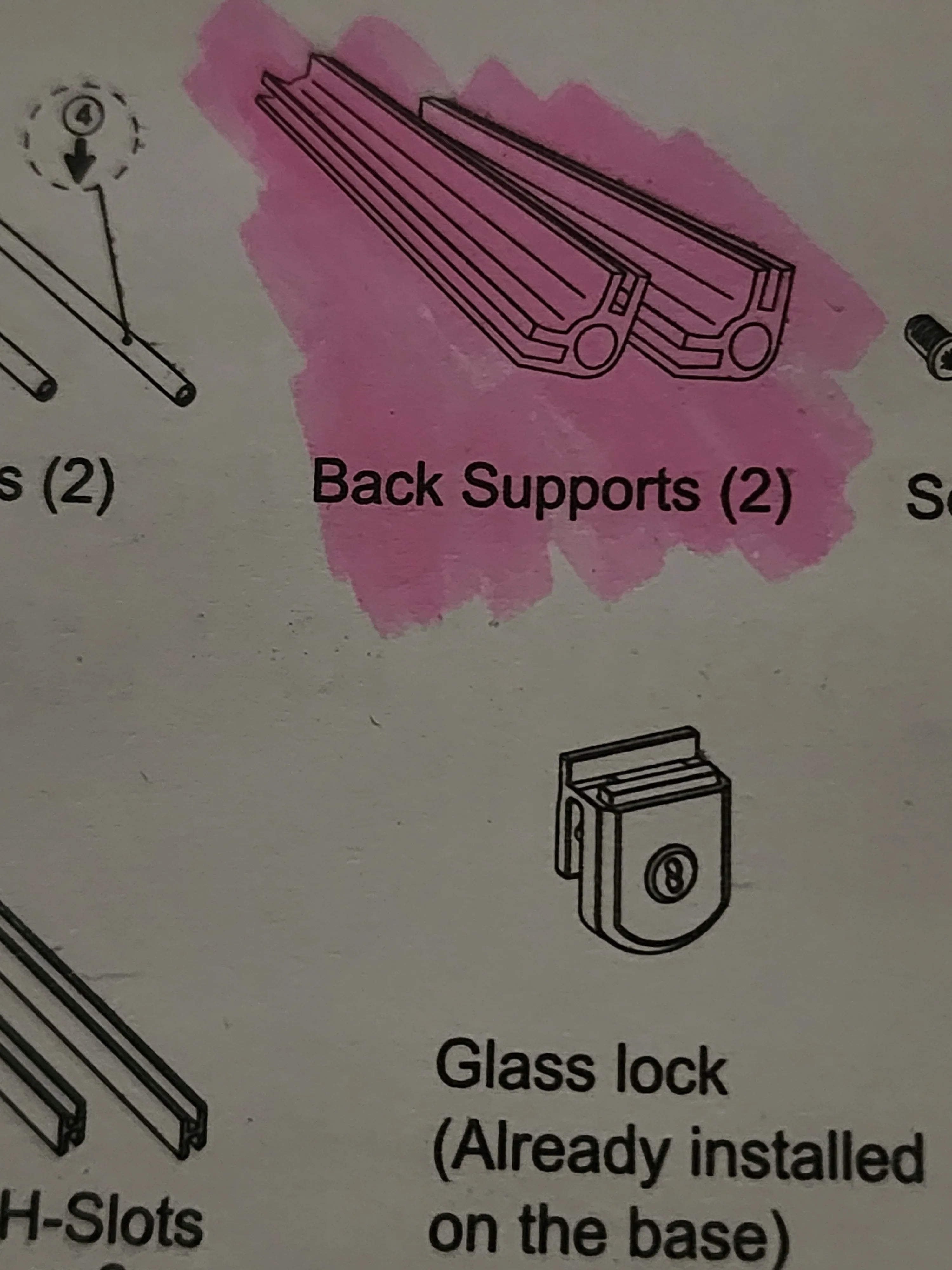replacements parts back support#2 of RK0110S - REPTI ZOO Main image