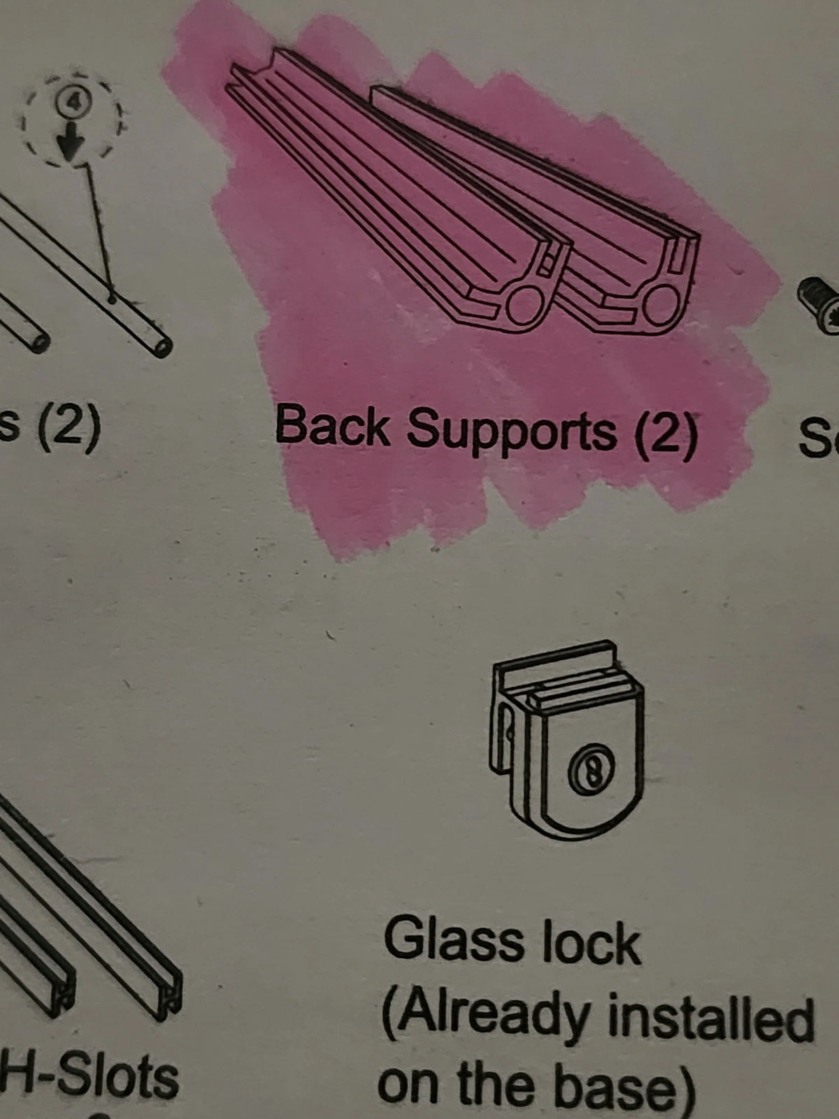 replacements parts back support#2 of RK0110S - REPTI ZOO