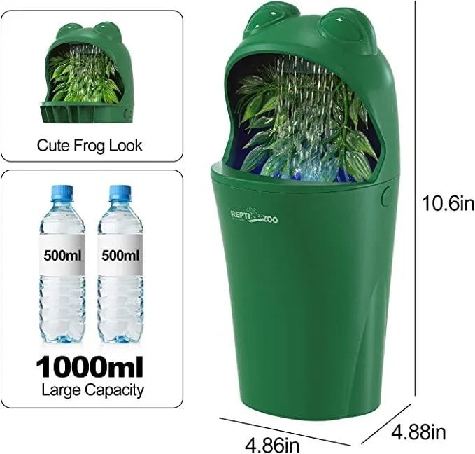 REPTIZOO Chameleon Water Dispenser Automatic Water Dripper Drinking Fountain with Indicator Light Secondary image