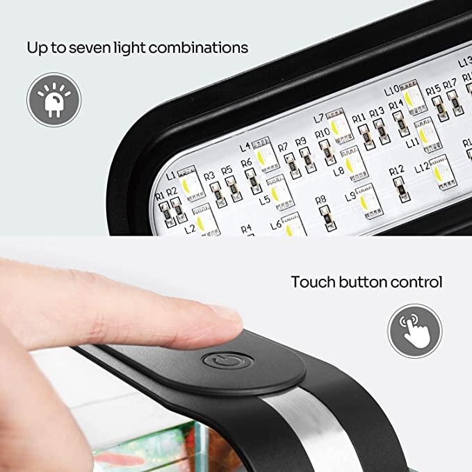 REPTI ZOO LED 7 Light Modes Clip Light 5W Day and Night LED Lights for Reptile Terrarium and Fish Tank Secondary image