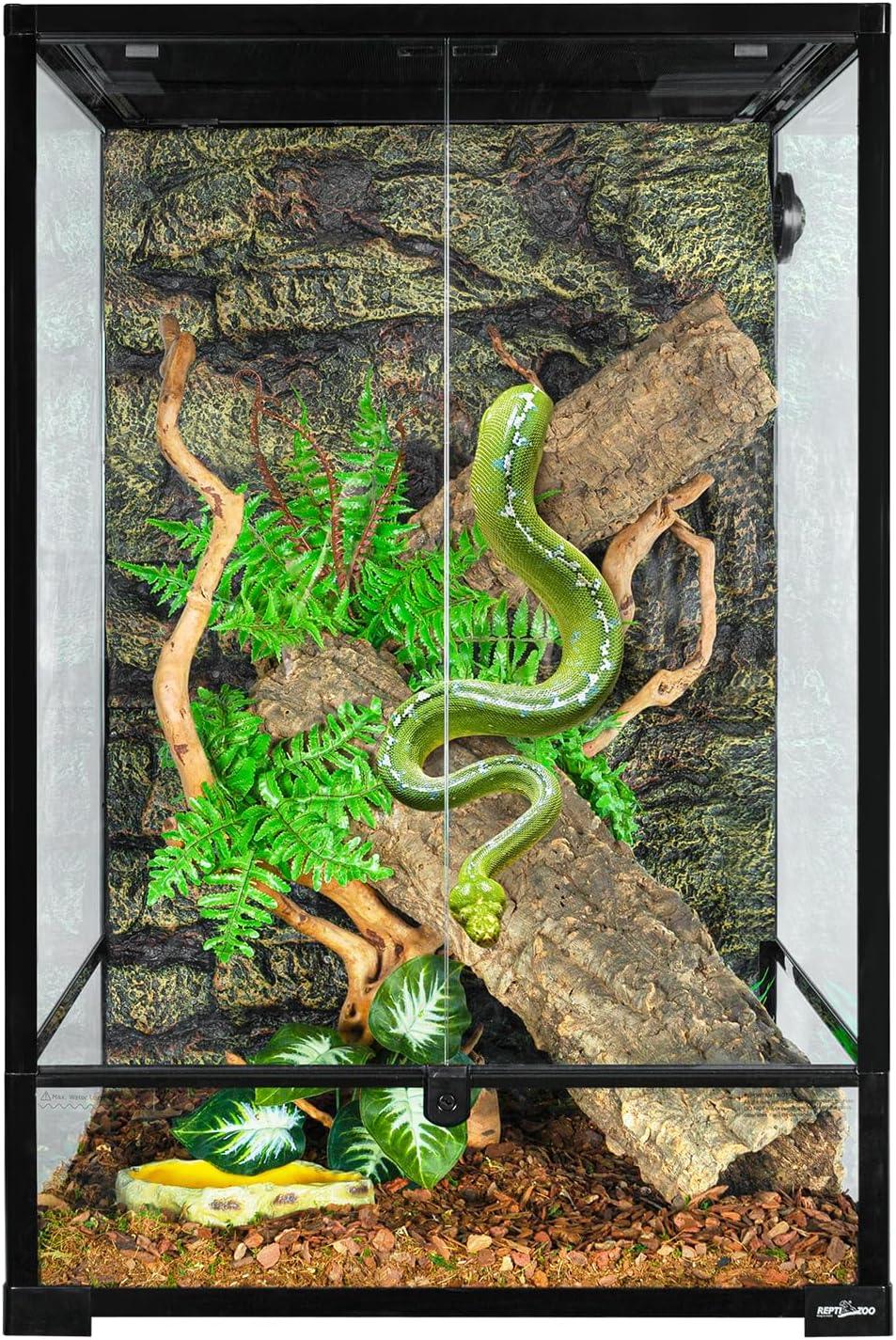 REPTIZOO 90 Gallon 24" x 24" x 36" Large Glass Tall Reptile Terrarium with Front Opening Door and Top Screen Ventilation Secondary image