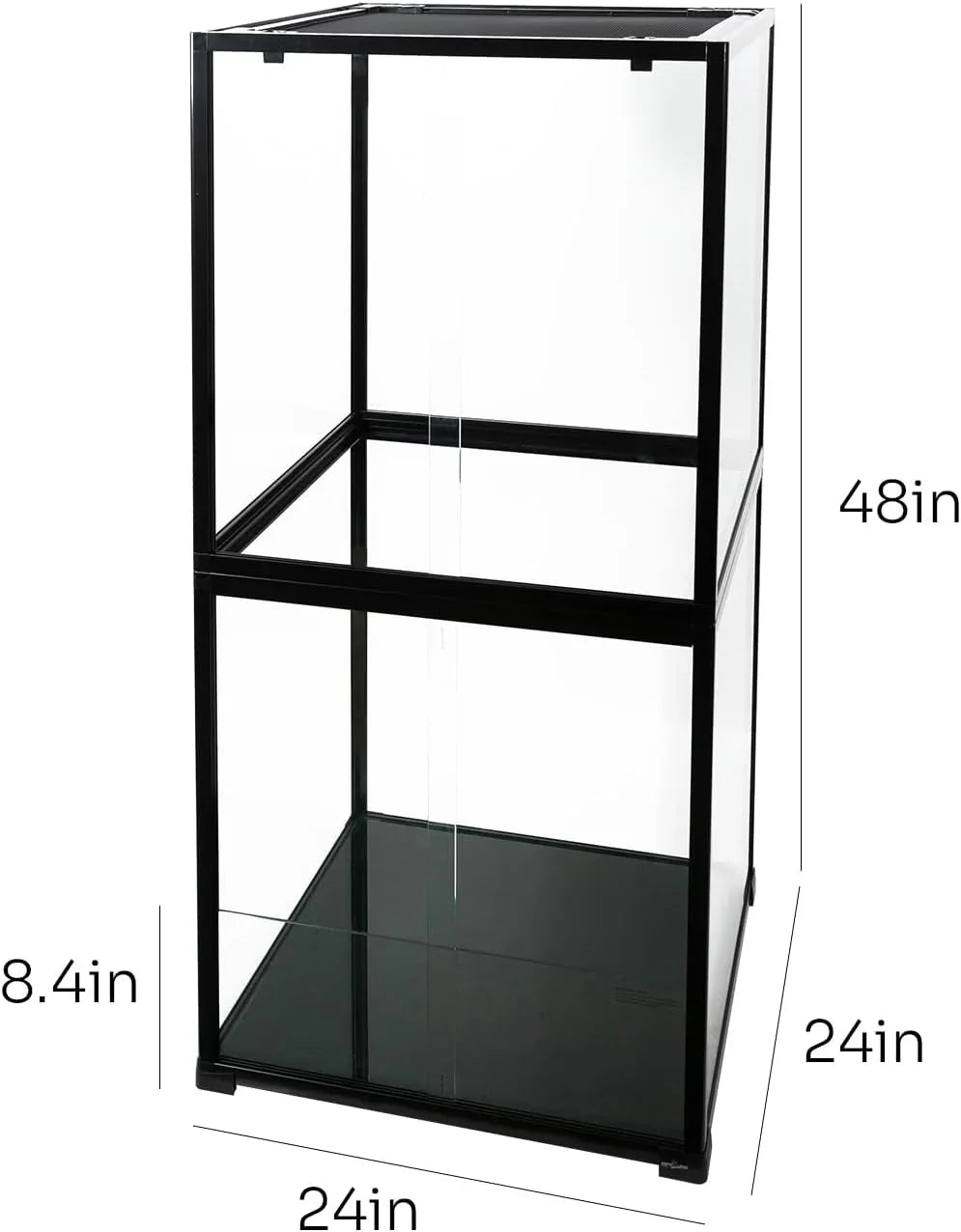 REPTIZOO 120 Gallon Tall Chameleon Cage 24" x 24" x 48" Front Opening with Top Screen Ventilation Secondary image