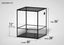 Large glass reptile terrarium with mesh top, 36 inch high, 30 inch length, 28 inch width.