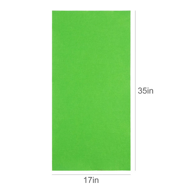 Green reptile terrarium mat measuring 17x35 inches for custom reptile cage substrate
