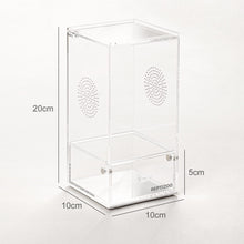 Load image into Gallery viewer, REPTI ZOO Magnetic Acrylic Reptile Terrarium, Transparent Tarantula Spider Enclosure Micro Breeding Box