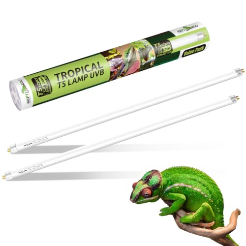 REPTI ZOO 2 Pack T5 5.0 UVB Reptile Light Bulb 24W