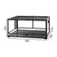 36x18x18 inch glass reptile terrarium with front sliding doors for snakes or lizards