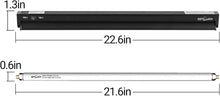 Load image into Gallery viewer, REPTI ZOO Switchable UVB Light for Tropical &amp; Desert Reptiles, 24W/39W T5 UVB Light Combo Kit with UVB Bulb