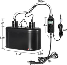 Load image into Gallery viewer, REPTI ZOO Dual Deep Dome Reptile Light Fixture with PID Dimming Thermostat and Timer