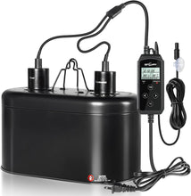 Load image into Gallery viewer, REPTI ZOO Dual Deep Dome Reptile Light Fixture with PID Dimming Thermostat and Timer