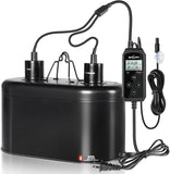 REPTI ZOO Dual Deep Dome Reptile Light Fixture with PID Dimming Thermostat and Timer