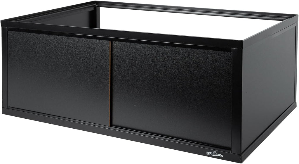 REPTIZOO Stackable Reptile Enclosure with Terrarium Stacker – Front Opening Modular Tank System