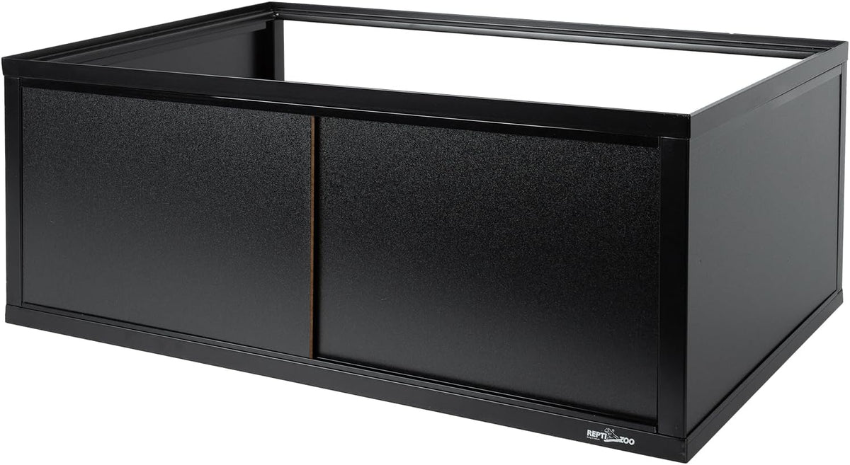 REPTIZOO Stackable Reptile Enclosure with Terrarium Stacker – Front Opening Modular Tank System