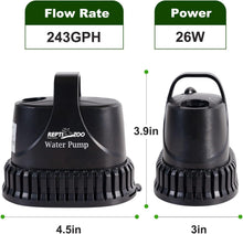 Load image into Gallery viewer, REPTIZOO Low-Water Level Drain Pump — Adjustable Flow for Turtle, Fish, and Paludarium Tanks