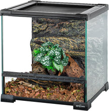 Load image into Gallery viewer, REPTI ZOO Reptile Plants, White Scindapsus Aureus Artificial Terrarium Plants, Resin Base Reptile Hide Fake Plants for Bearded Dragon Gecko Ball Python Snake Turtles Hermit Crab