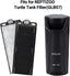 Turtle tank filter with two replacement filter cartridges for reptile aquariums