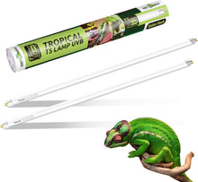Load image into Gallery viewer, REPTI ZOO 2 Pack T5 5.0 UVB Reptile Light Bulb 24W