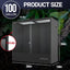 100 gallon reptile terrarium enclosure with dimensions 36x18x36 inches, glass front door
