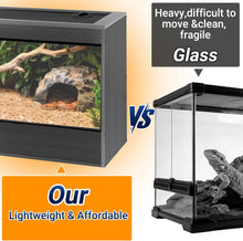 Load image into Gallery viewer, SUKEOPET 50 Gallon Composite Reptile Enclosure 36x18x18 Inch Wood
