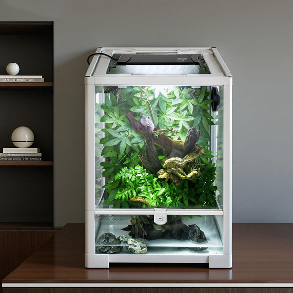 REPTIZOO Dimmable UVB LED Reptile Light with Timer