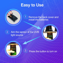 Load image into Gallery viewer, REPTI ZOO Handheld Digital UVB Meter Tester Reptile Lamp Bulbs Accuracy