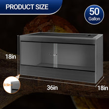 Load image into Gallery viewer, SUKEOPET 50 Gallon Composite Reptile Enclosure 36x18x18 Inch Wood