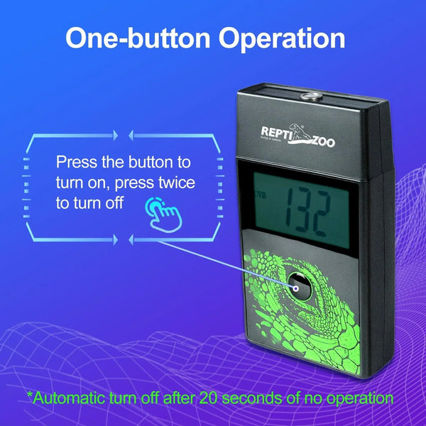 REPTI ZOO Handheld Digital UVB Meter Tester Reptile Lamp Bulbs Accuracy
