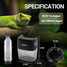 Load image into Gallery viewer, REPTI ZOO 800ml Reptile Mister Fogger Portable Mister for Reptile Tank with 2PCS Nozzles for Reptiles/Amphibians
