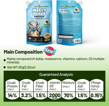 Load image into Gallery viewer, Premium Crested Gecko Food Insect Puree Dubia Paste Made with Fresh Insects 2.82oz