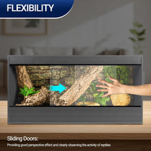 Load image into Gallery viewer, SUKEOPET 50 Gallon Composite Reptile Enclosure 36x18x18 Inch Wood