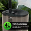 4L reptile terrarium humidifier with top fill design, easy water inlet, and flexible hose