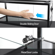 Load image into Gallery viewer, REPTI ZOO 40 Gallon Double Stacked Glass Reptile Terrarium with Sliding Doors