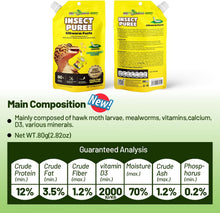 Load image into Gallery viewer, Premium Insect Puree Gecko Food, Silkworm Paste for Healthy Lizards &amp; Reptiles
