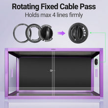 Load image into Gallery viewer, REPTI ZOO New Arrival Purple Reptile Glass Terrarium Aluminum Alloy Front Opening Tank for Bearded Dragon, Snake, Lizard, Gecko