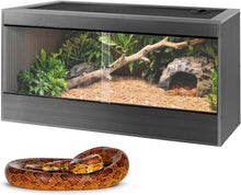 Load image into Gallery viewer, SUKEOPET 50 Gallon Composite Reptile Enclosure 36x18x18 Inch Wood