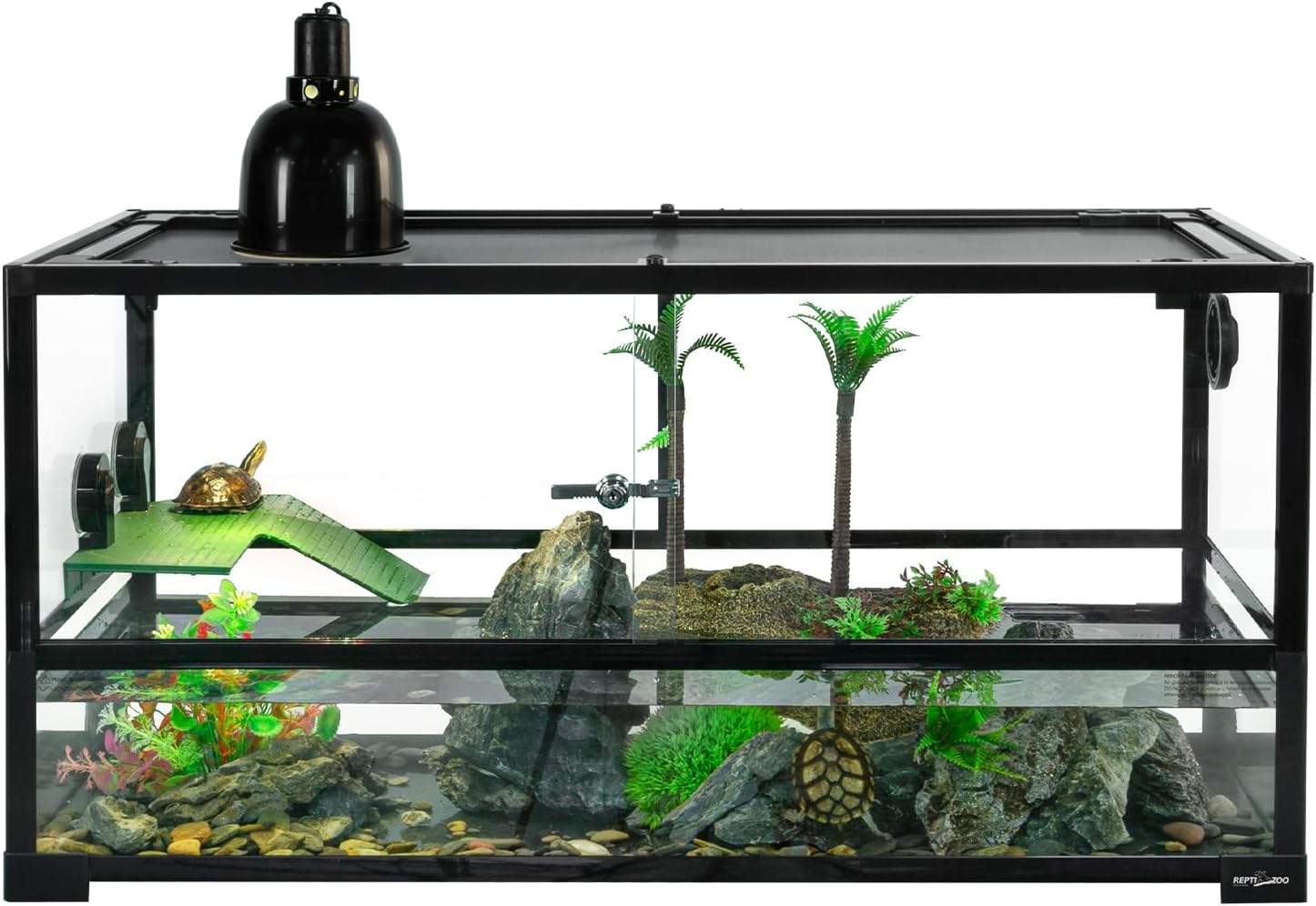 REPTIZOO 50 Gallon Large Turtle Tank Aquarium, 36"×18"×18